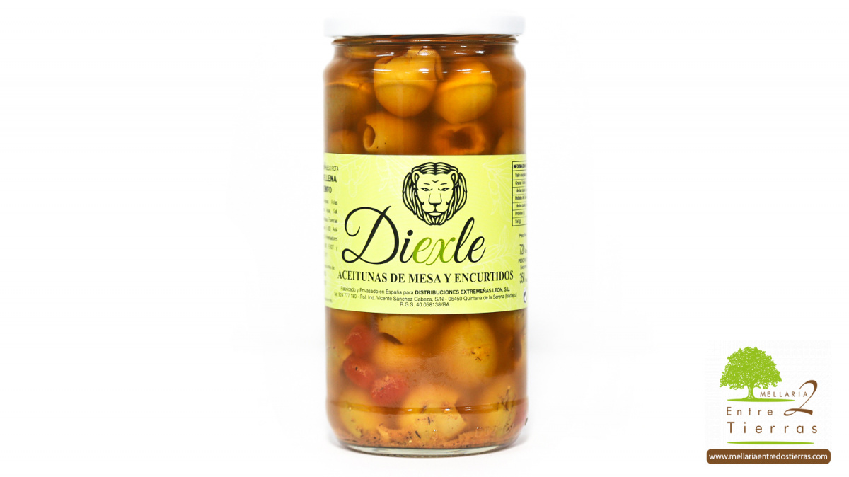 Aceitunas gordal con pimiento